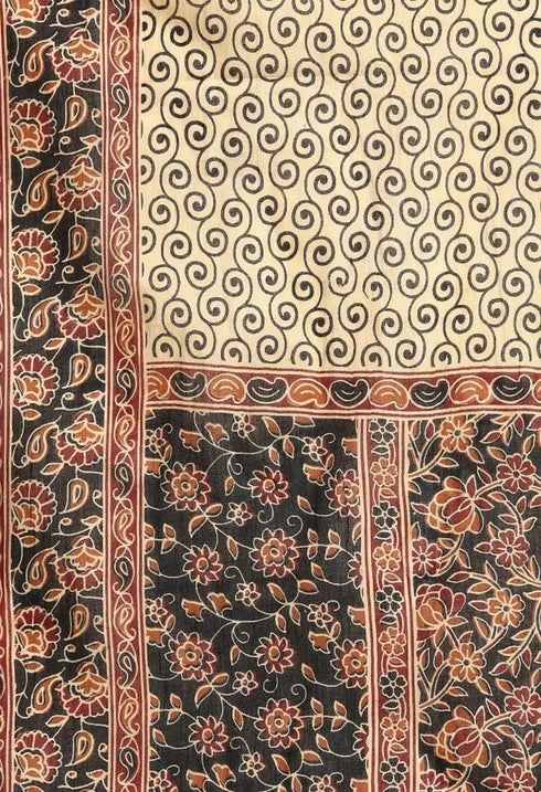 Black Pure Cambric Cotton Printed Unstitched Salwar Suit Material